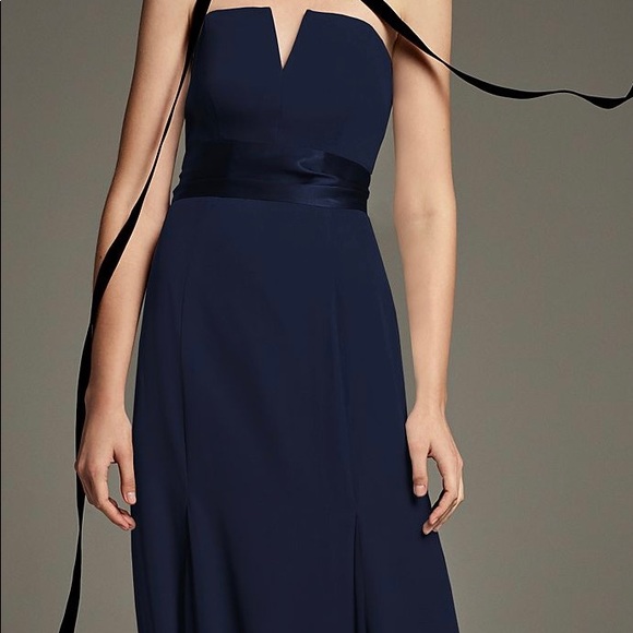 Long black gown, size 2, worn once - Picture 2 of 2